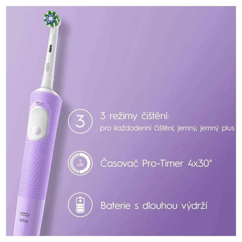 Zubní kartáček Oral-B Vitality PRO Protect X D103 Lilac Mist, Zubní, kartáček, Oral-B, Vitality, PRO, Protect, X, D103 Lilac, Mist